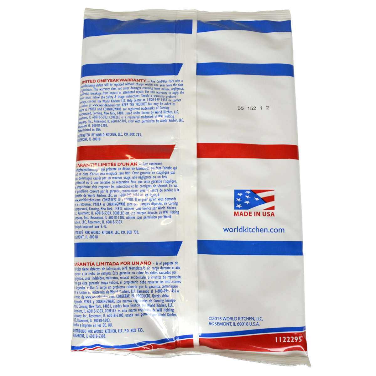 Pyrex 1122295 Large Cold/Hot Pack (3-Pack) (Set of 3)